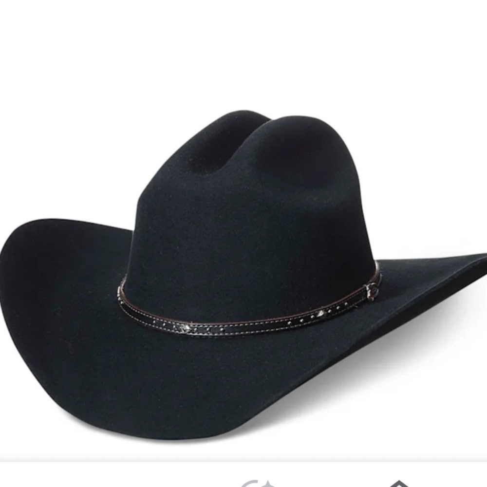 Justin Boots Dark Cowboy Hat with Band
